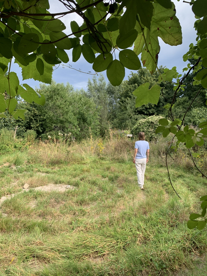 Wandeling langs het labyrint op Landgoed Hackfort